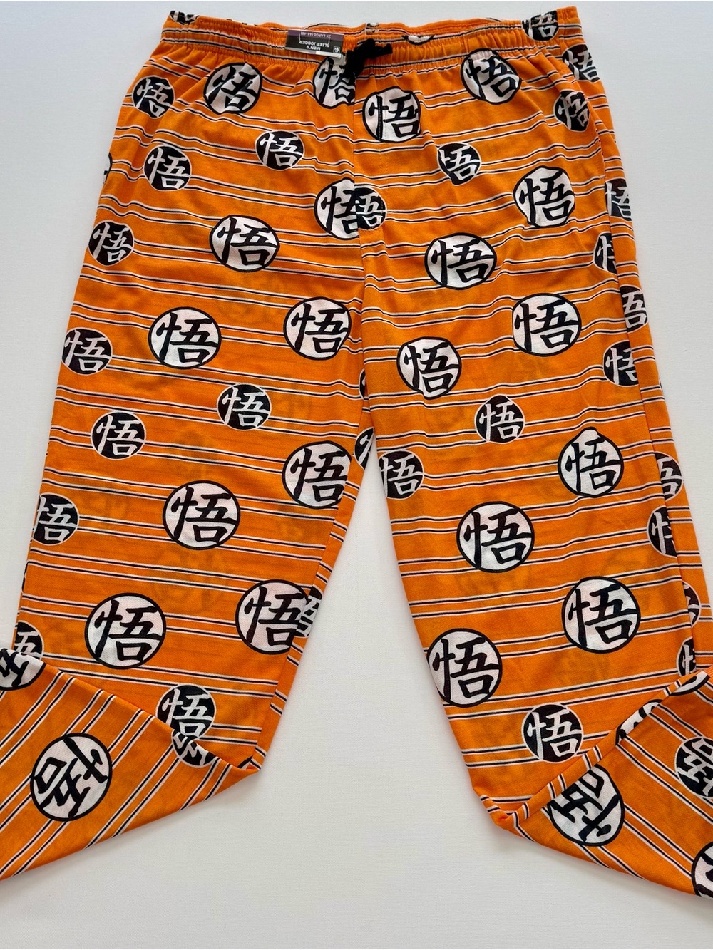Men's Orange Graphic Jogger Pants - Printed Lounge Sweatpants